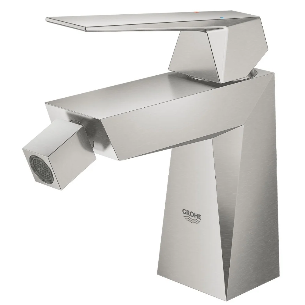 Grohe Allure Brilliant Baterie bideu monocomanda cu ventil pop-up, aspect inox (supersteel)