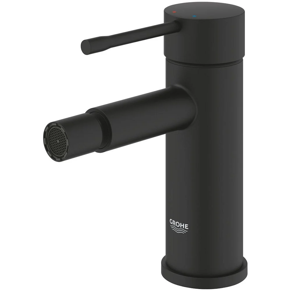 Grohe Essence Baterie bideu monocomanda S cu ventil pop-up, negru mat (phantom black)