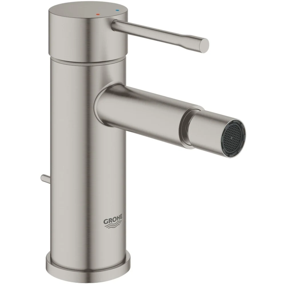Grohe Essence Baterie bideu cu ventil pop-up, aspect inox (supersteel)