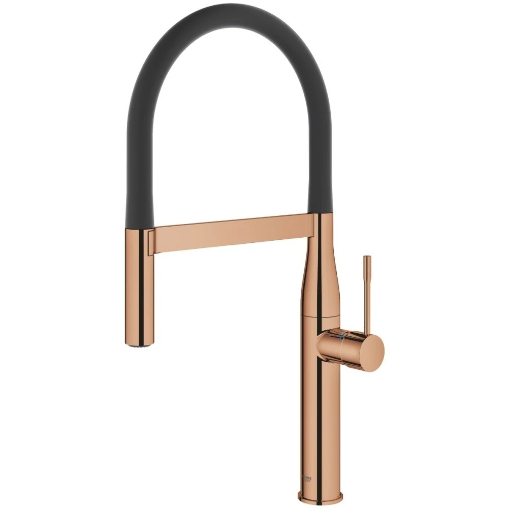 Grohe Essence Baterie chiuveta bucatarie cu dus extractibil, cupru (warm sunset)