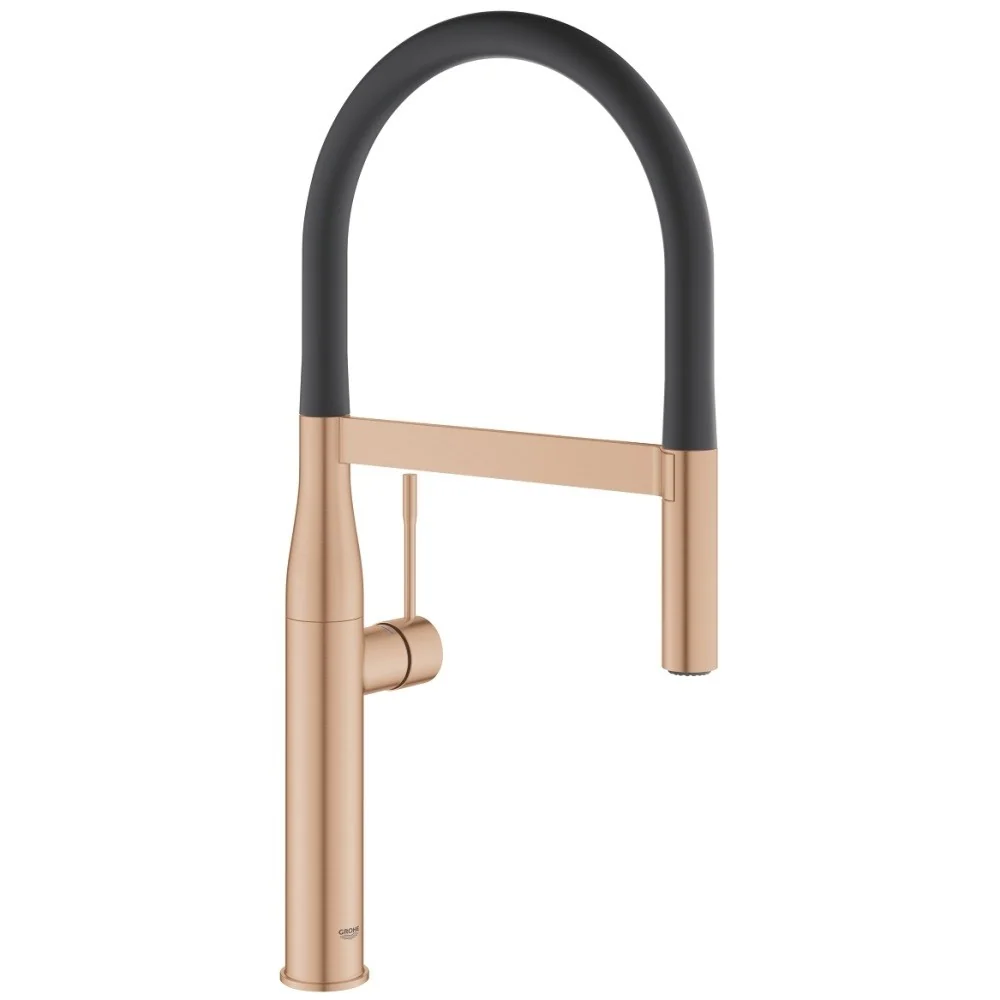 Grohe Essence Baterie chiuveta bucatarie cu dus extractibil, cupru mat (brushed warm sunset)