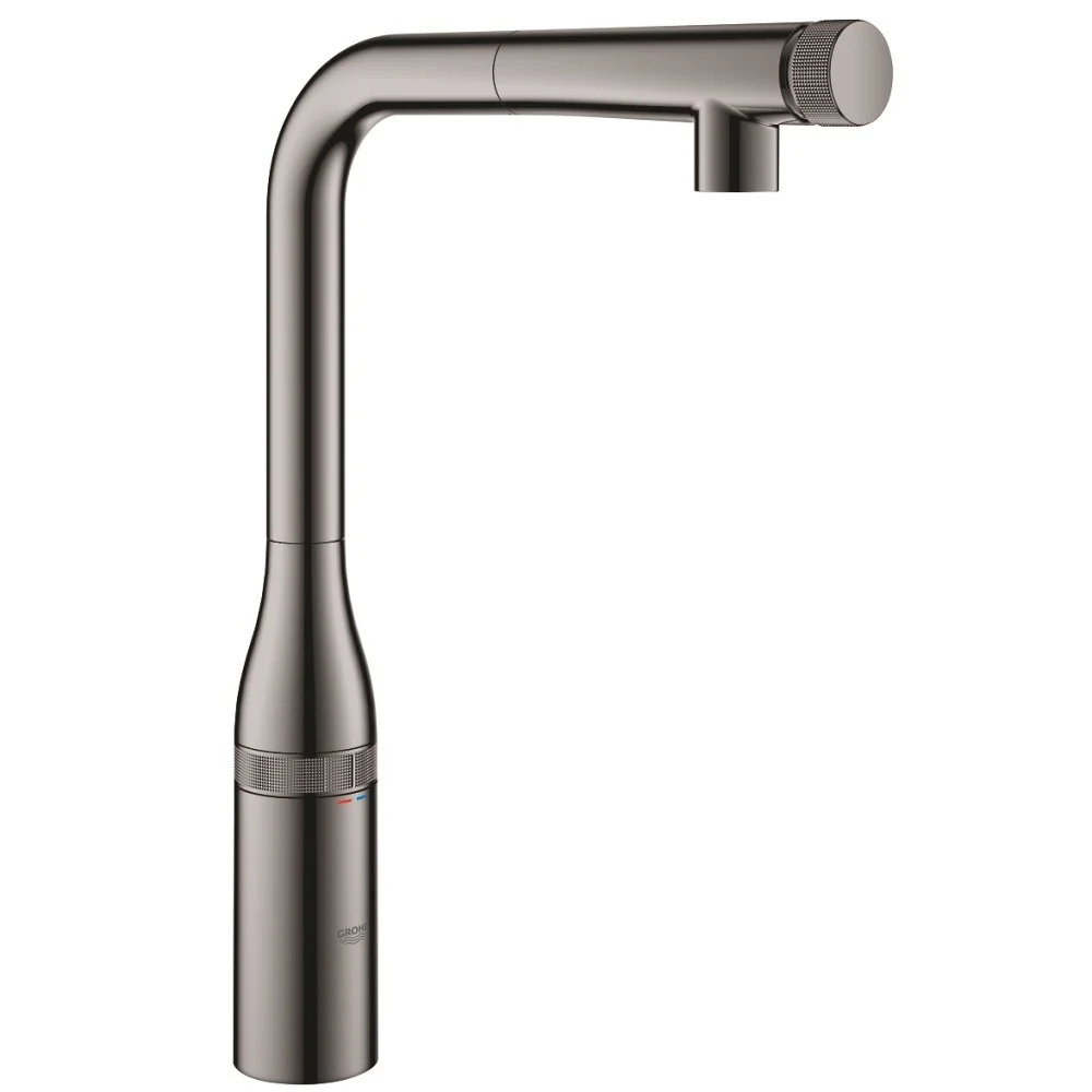 Grohe Essence Baterie chiuveta bucatarie cu dus extractibil si buton SmartControl, antracit (hard graphite)