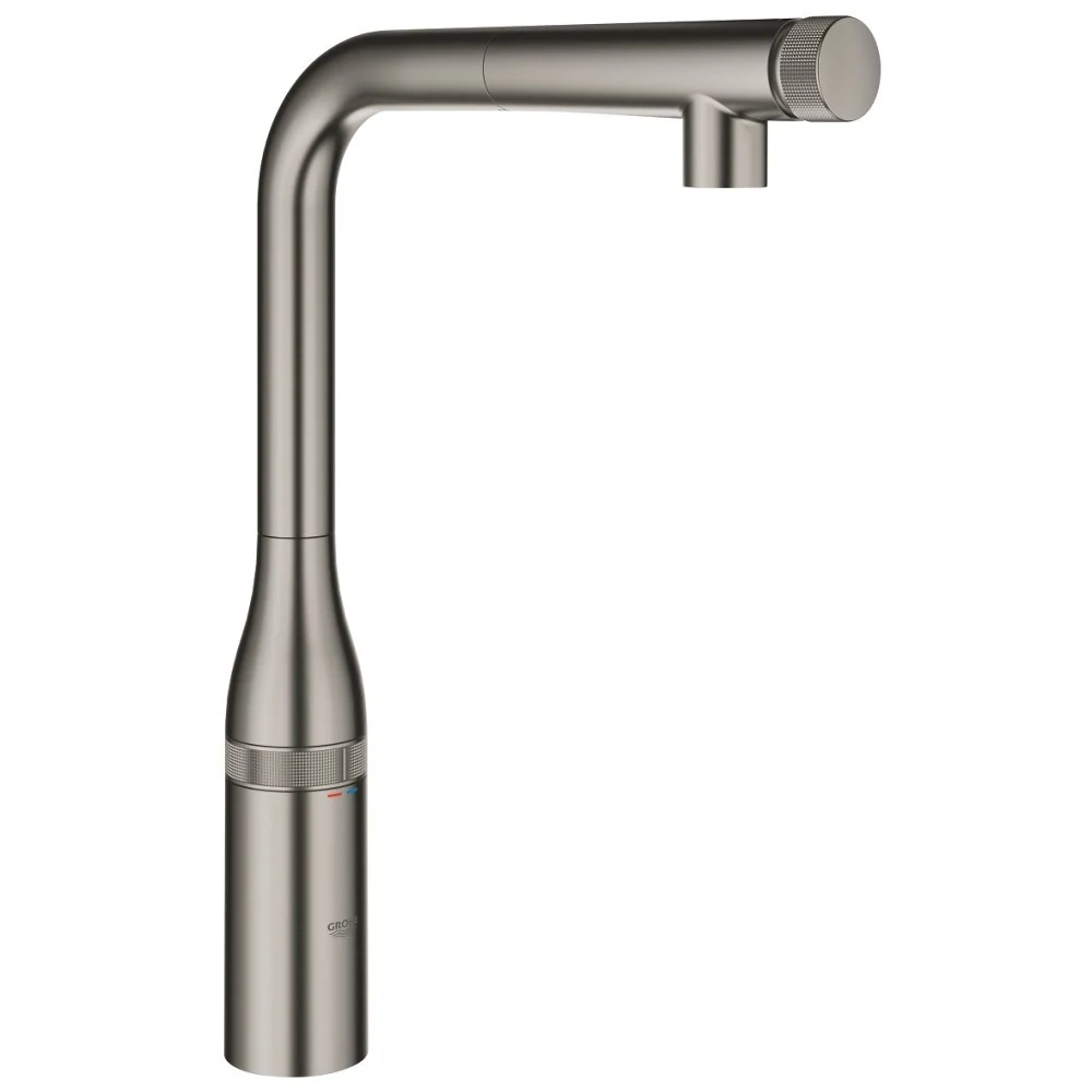 Grohe Essence Baterie chiuveta bucatarie cu dus extractibil si buton SmartControl, antracit mat (brushed hard graphite)