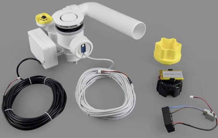 Grohe Essence Sistem de scurgere electronic pentru cada fara preaplin, capac alb