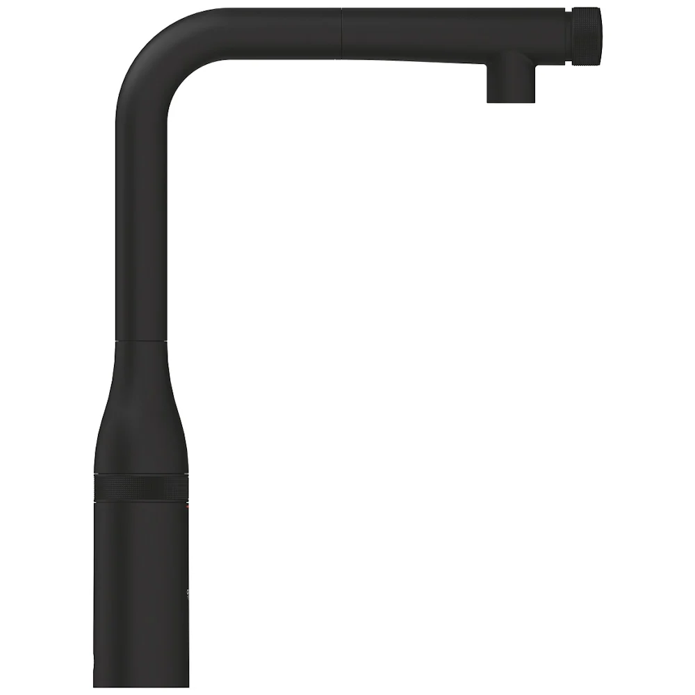 Grohe Essence SmartControl Baterie chiuveta bucatarie cu dus extractibil si buton SmartControl cu 1 tip de jet, negru mat...