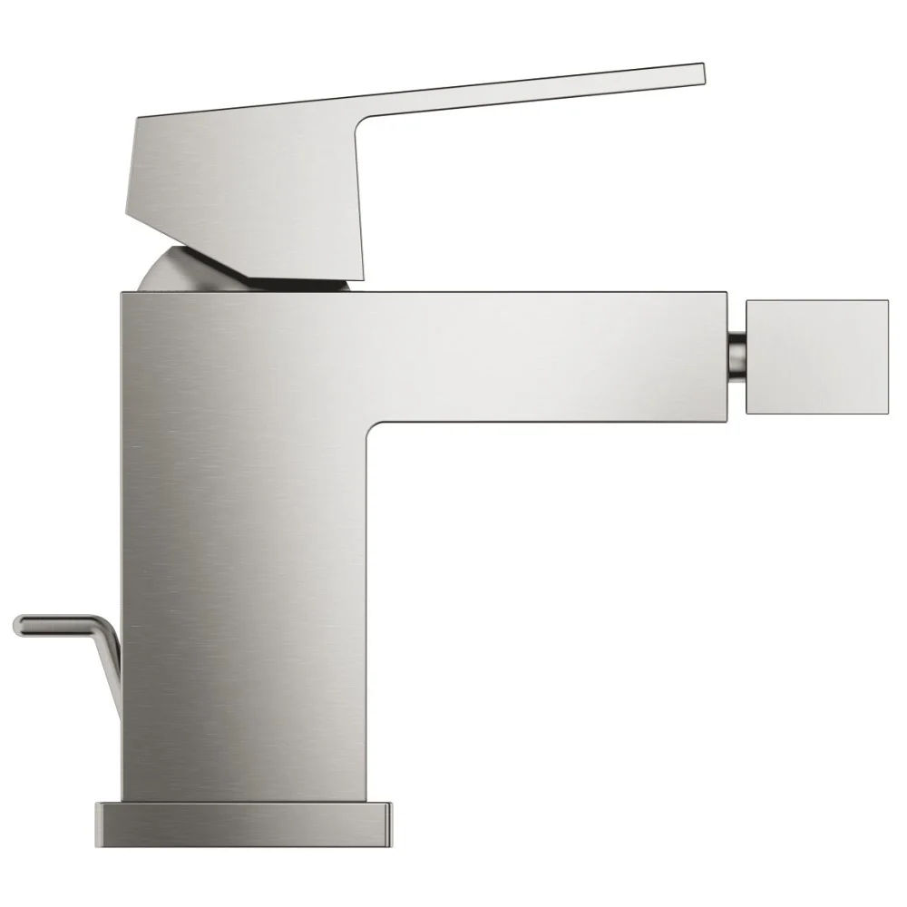 Grohe Eurocube Baterie bideu cu ventil pop-up, aspect inox (supersteel)