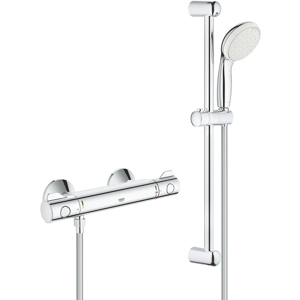 Grohe Grohtherm 800 Baterie dus cu termostat si set de dus cu bara 60 cm (modelul vechi)