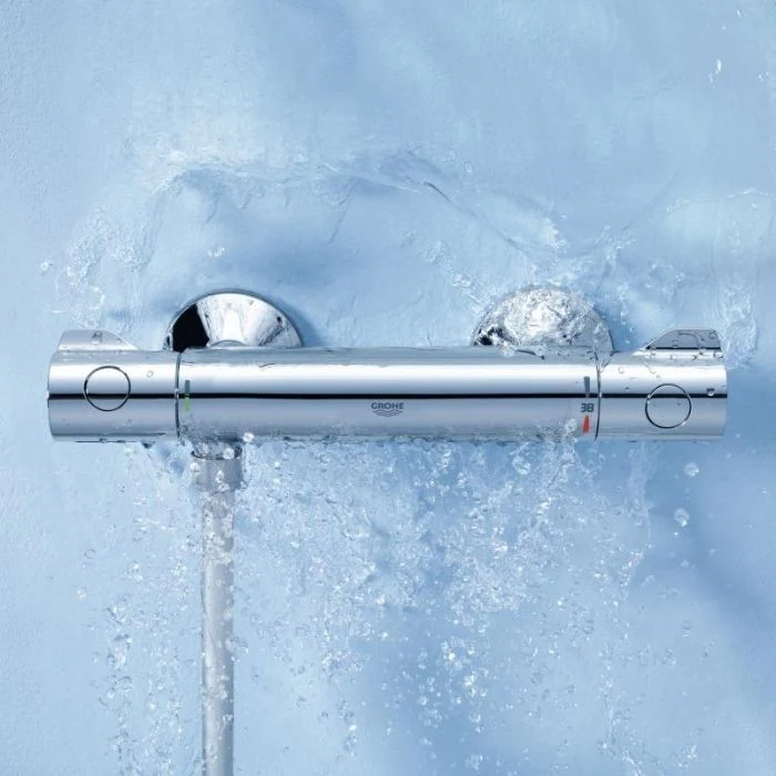 Grohe Grohtherm 800 Baterie dus cu termostat si set de dus cu bara 60 cm (modelul vechi)