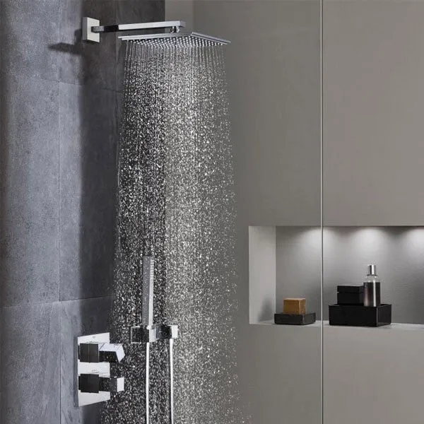 Grohe Grohtherm Cube Baterie dus cu termostat incastrata, 2 iesiri, crom