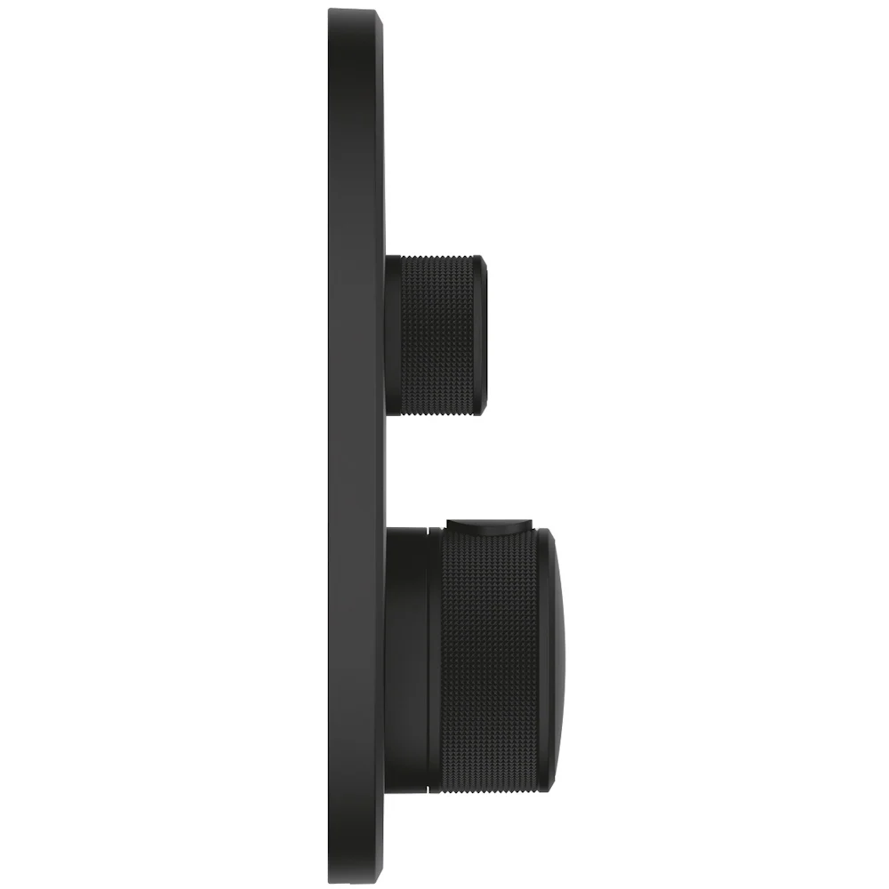 Grohe Grohtherm SmartControl Baterie dus cu termostat cu 2 iesiri, rotunda, negru mat (phantom black)