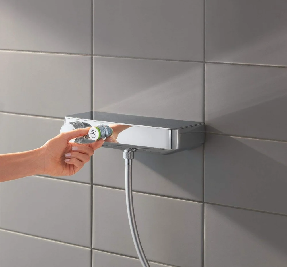 Grohe Grohtherm SmartControl Baterie dus cu termostat si set de dus, bara de sustinere H60 cm