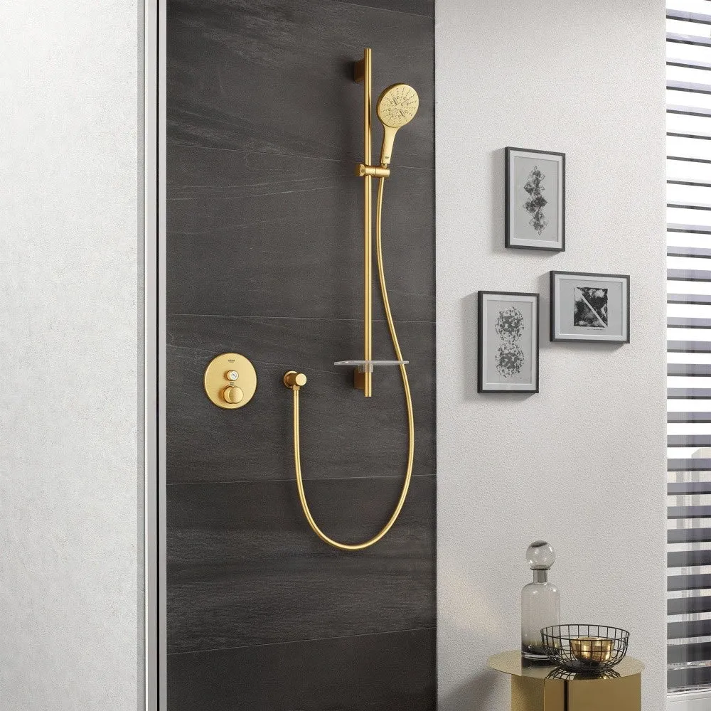 Grohe Grohtherm SmartControl Baterie dus cu termostat si 1 iesire, rotunda, auriu mat (brushed cool sunrise)