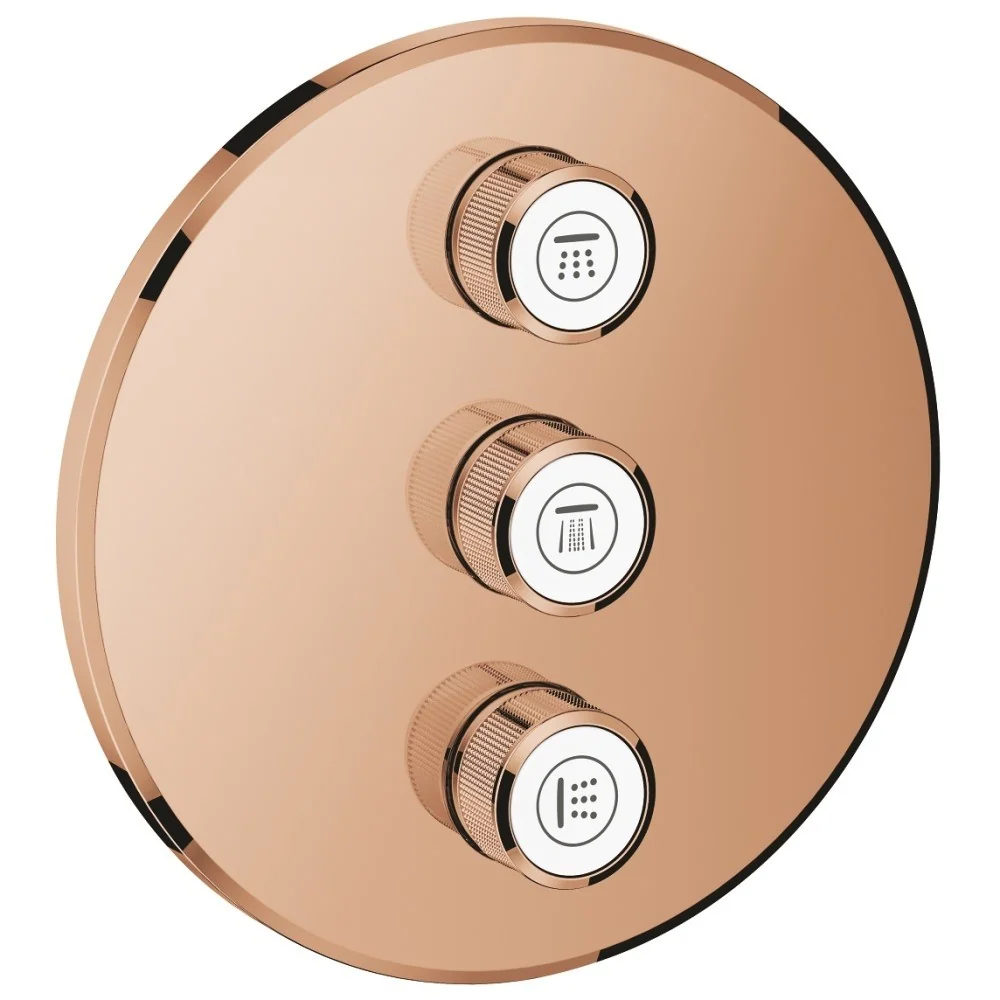 Grohe Grohtherm SmartControl Unitate de control dus incastrata, rotunda, cupru (warm sunset)