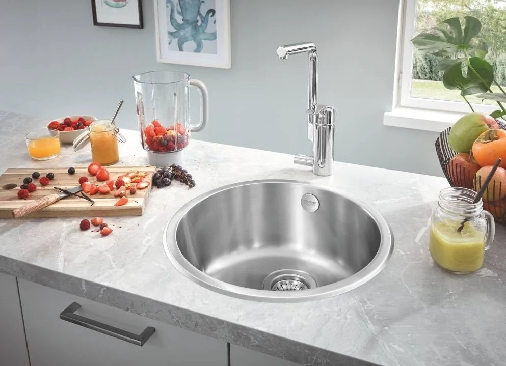 Grohe K200 Chiuveta bucatarie inox cu 1 cuva, Ø44 cm