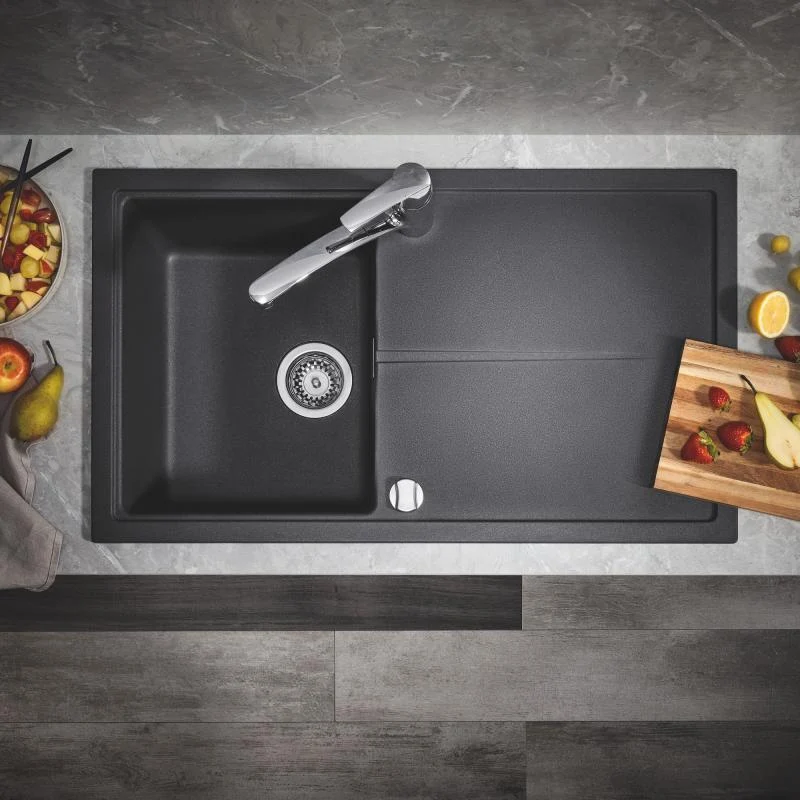 Grohe K400 Chiuveta bucatarie granit 78x50 cm, negru