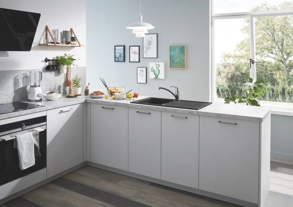 Grohe K400 Chiuveta bucatarie granit cu 1 cuva, 100x50 cm, negru