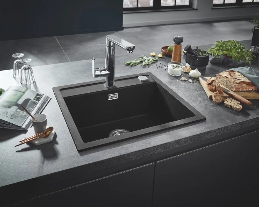 Grohe K700 Chiuveta bucatarie granit 56x51 cm, negru