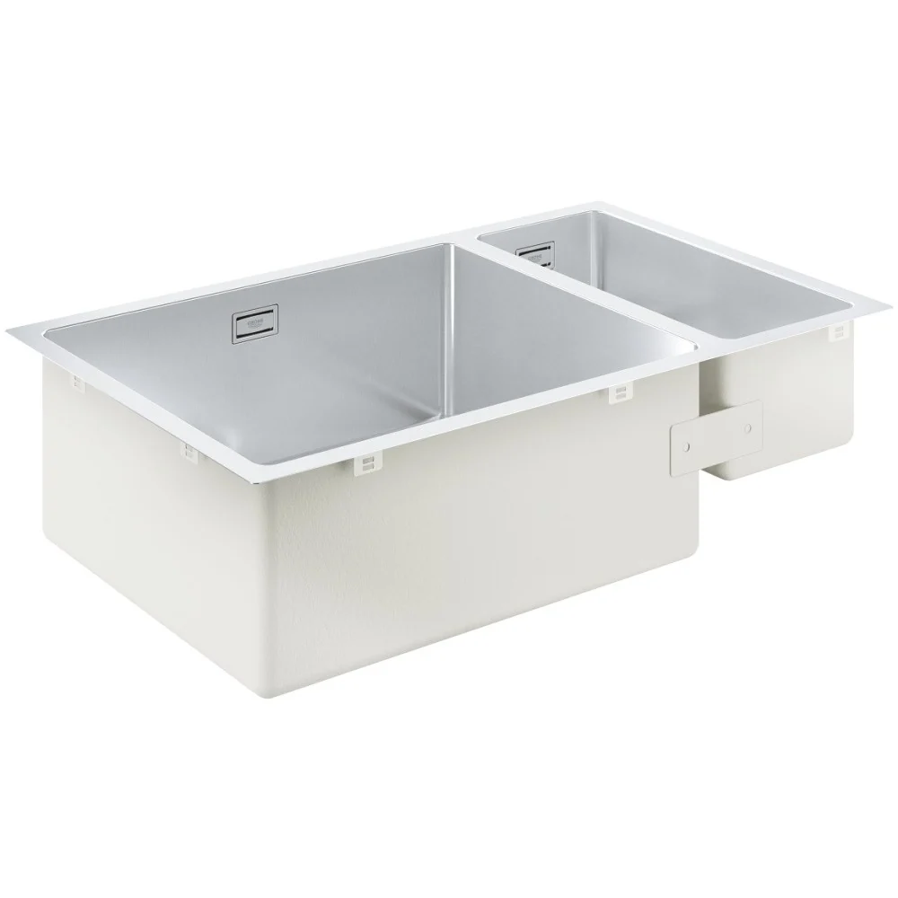 Grohe K700 Chiuveta bucatarie inox cu 2 cuve, 76x45 cm