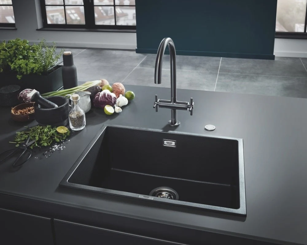 Grohe K700U Chiuveta bucatarie granit 61x46 cm, antracit