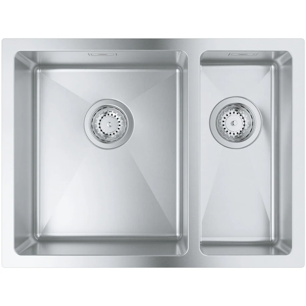 Grohe K700U Chiuveta bucatarie inox cu 2 cuve asimetrice, 60x45 cm, crom