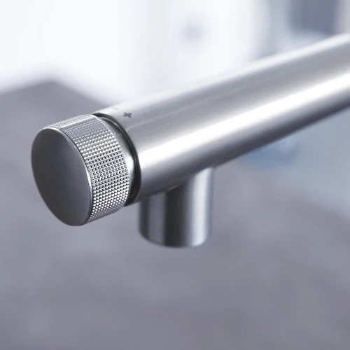Grohe Minta Baterie chiuveta bucatarie cu dus extractibil si buton SmartControl, aspect inox (supersteel)