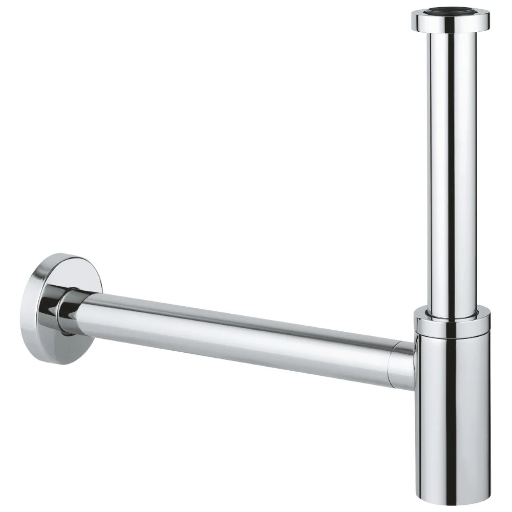 Grohe Sifon estetic lavoar, ornament glisant, crom
