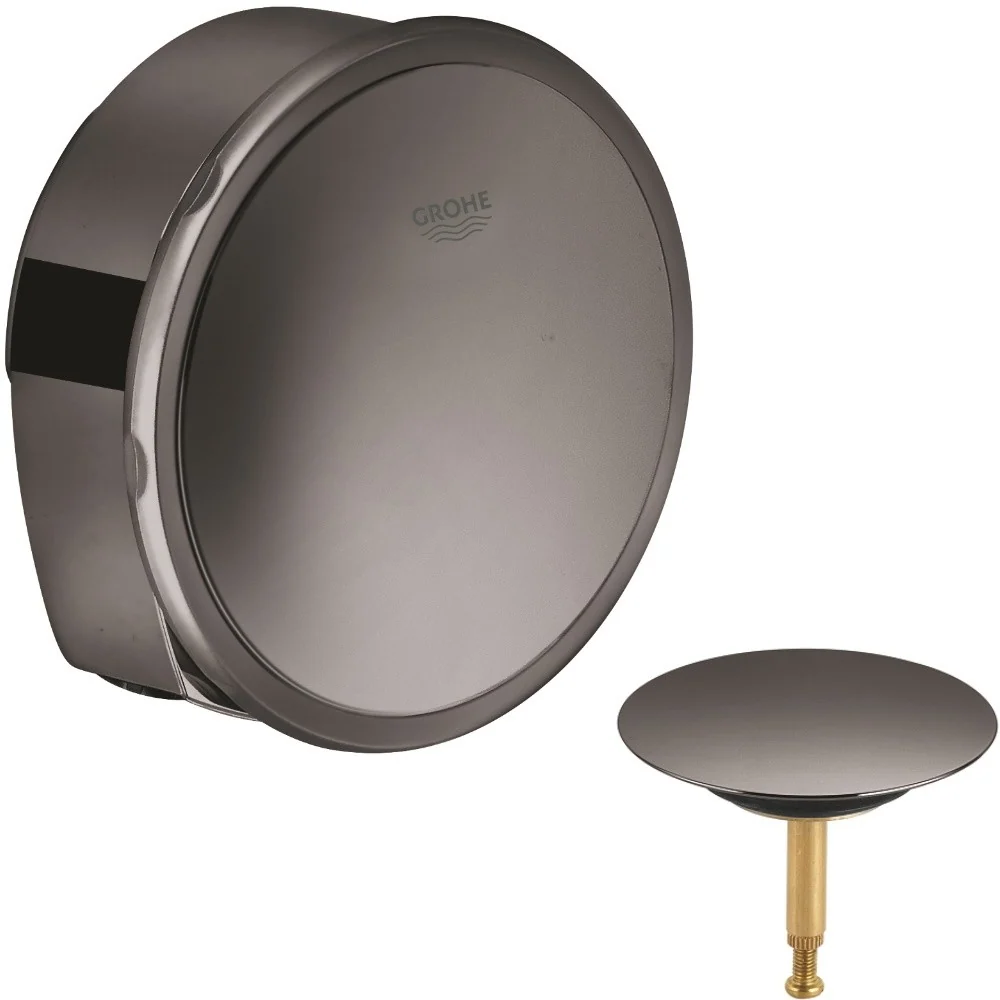 Grohe Talentofill Set final pentru sifon cada cu alimentare prin preaplin, antracit (hard graphite)