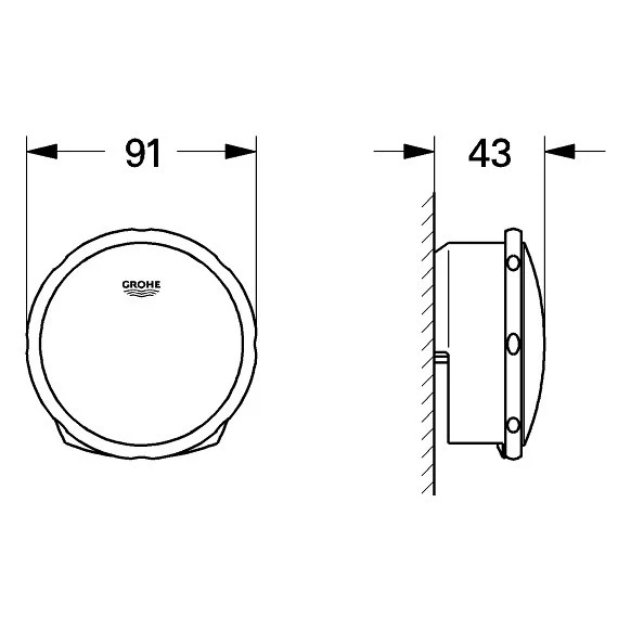 Grohe Talentofill Set final pentru sifon cada cu alimentare prin preaplin, antracit (hard graphite)