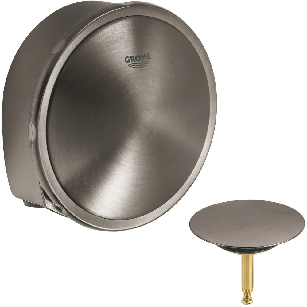 Grohe Talentofill Set final pentru sifon cada cu alimentare prin preaplin, antracit mat (brushed hard graphite)