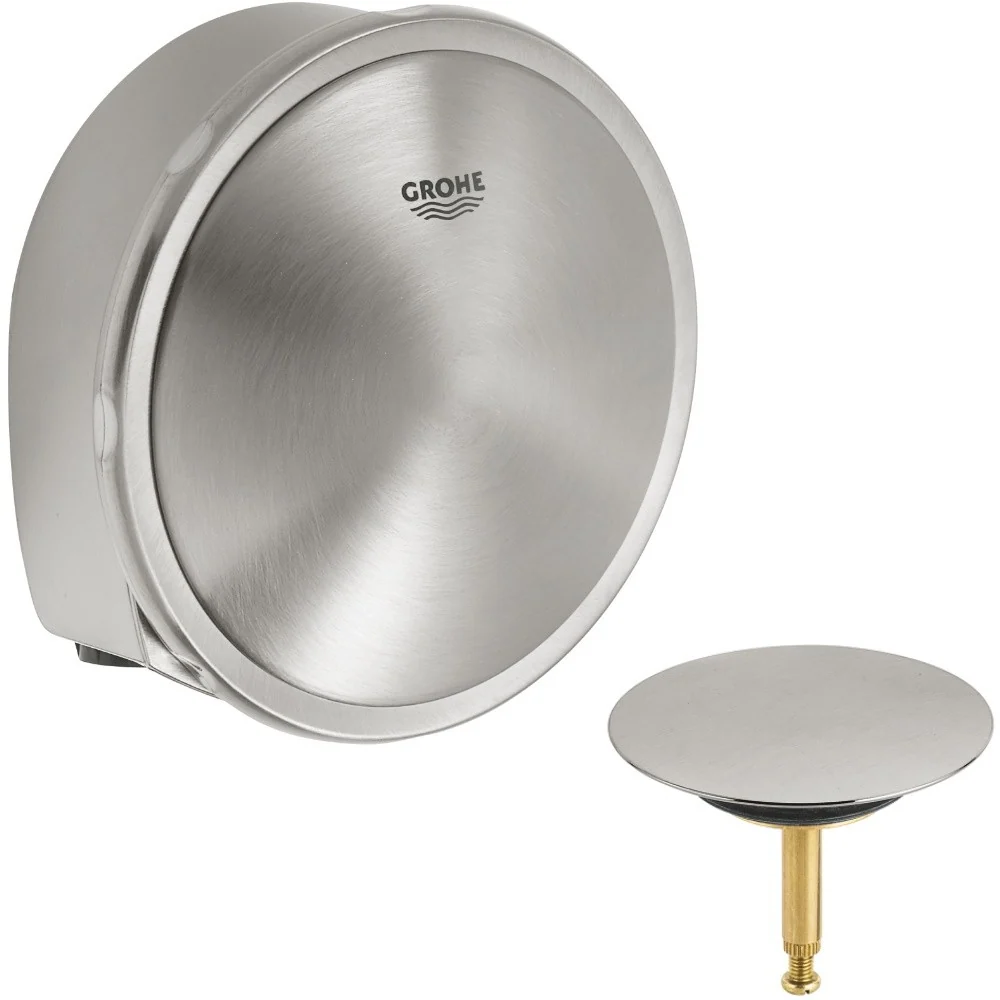 Grohe Talentofill Set final pentru sifon cada cu alimentare prin preaplin, aspect inox (supersteel)