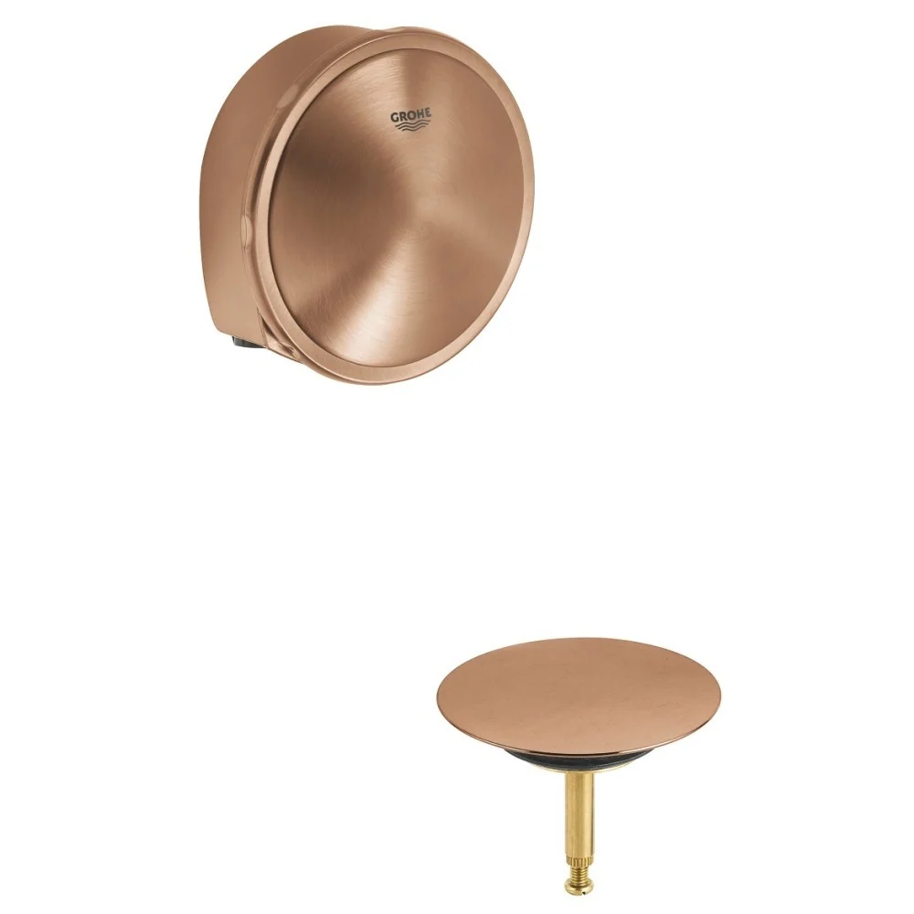 Grohe Talentofill Set final pentru sifon cada cu alimentare prin preaplin, cupru mat (brushed warm sunset)