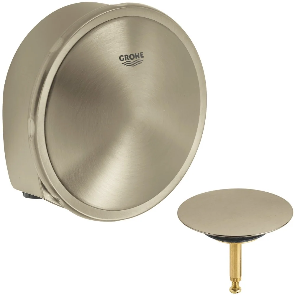 Grohe Talentofill Set final pentru sifon cada cu alimentare prin preaplin, nichel mat (brushed nickel)