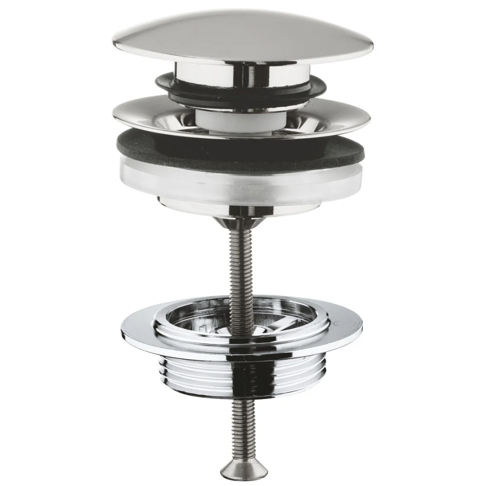 Grohe Ventil click-clack, aspect inox (supersteel)