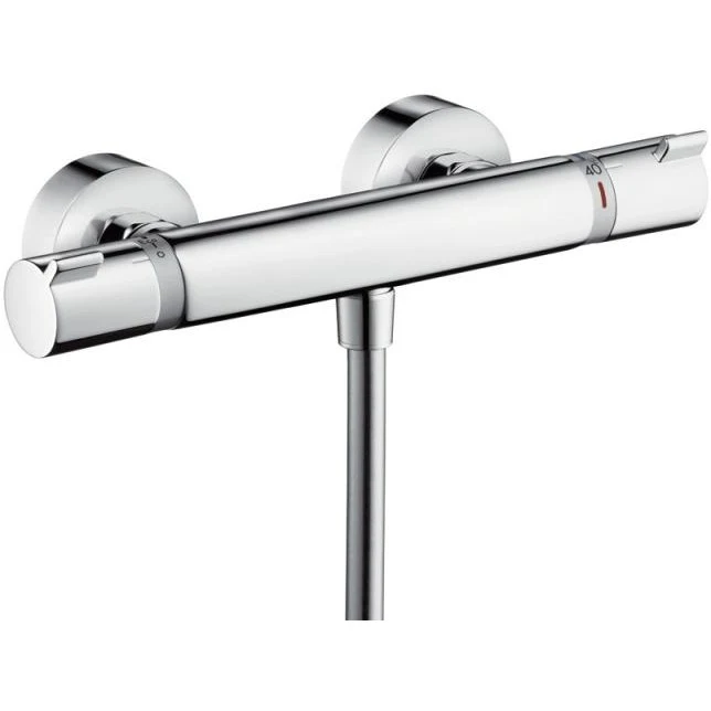 Hansgrohe Croma Select E Vario Baterie dus cu bara 90 cm cu termostat, alb/crom