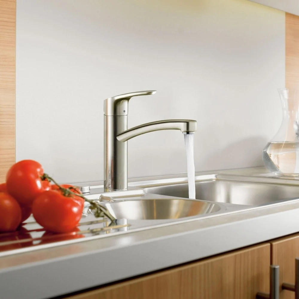 Hansgrohe Focus 160 Baterie chiuveta bucatarie monocomanda, aspect inox