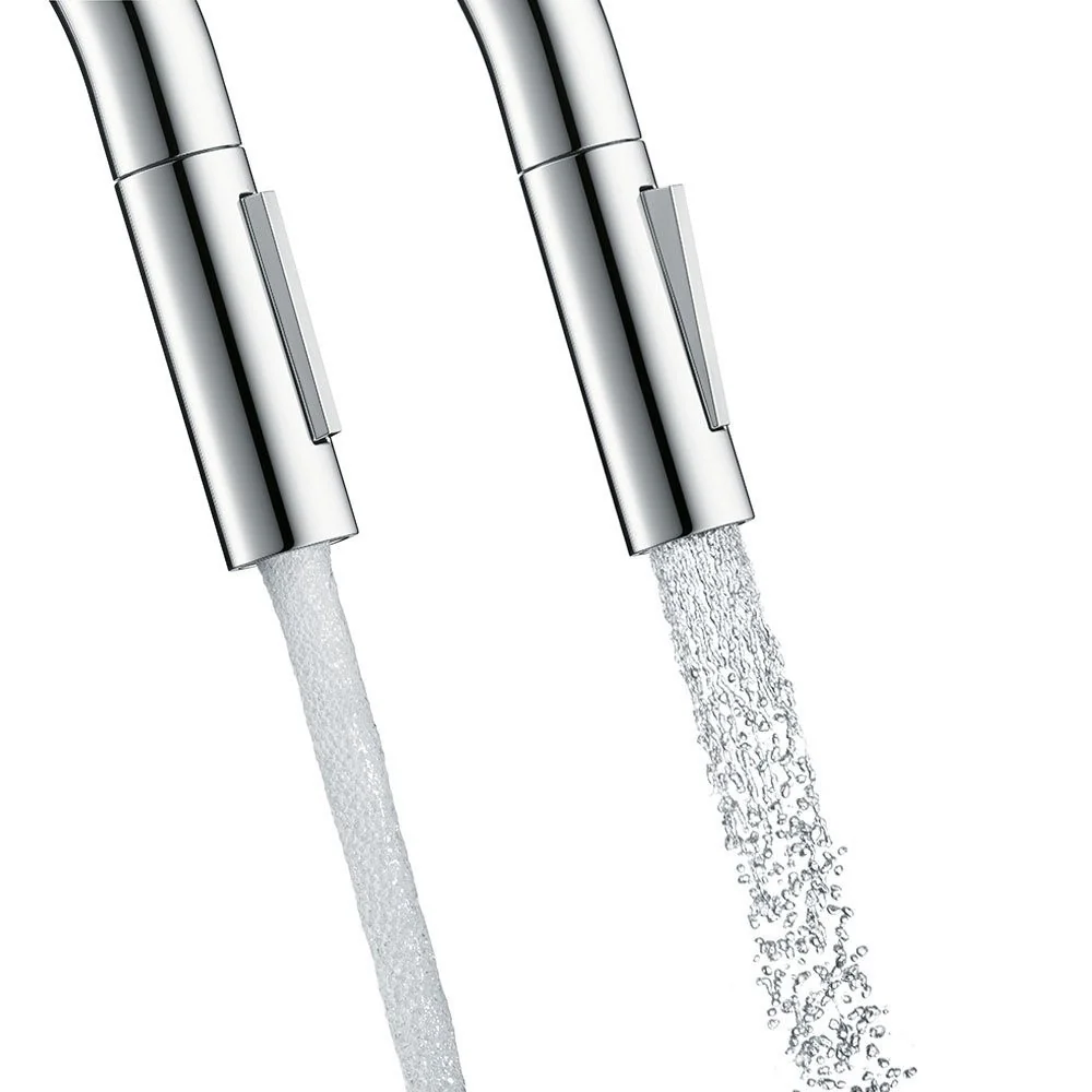 Hansgrohe Focus 240 Baterie chiuveta bucatarie monocomanda cu dus extractibil, aspect inox