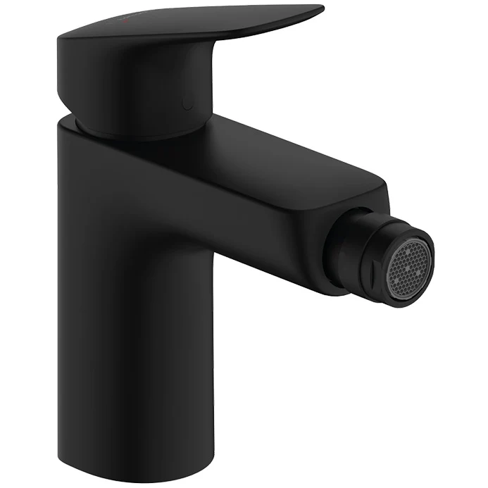 Hansgrohe Logis 100 Baterie bideu monocomanda cu ventil pop-up, negru mat