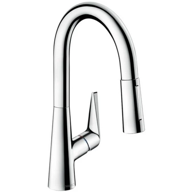 Hansgrohe Talis S 160 Baterie chiuveta bucatarie monocomanda cu dus extractibil, crom