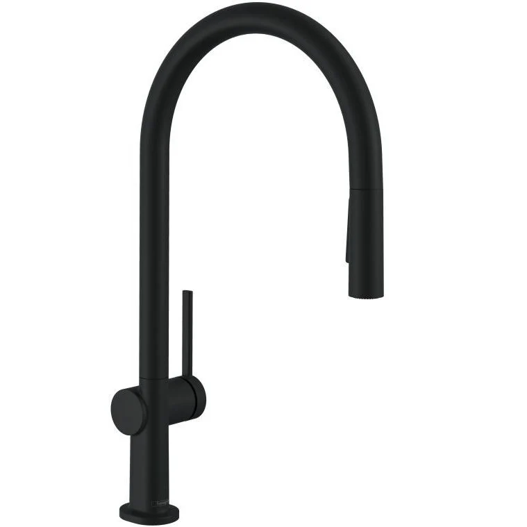 Hansgrohe Talis 210 Baterie chiuveta bucatarie monocomanda cu dus extractibil cu 2 jeturi, negru mat