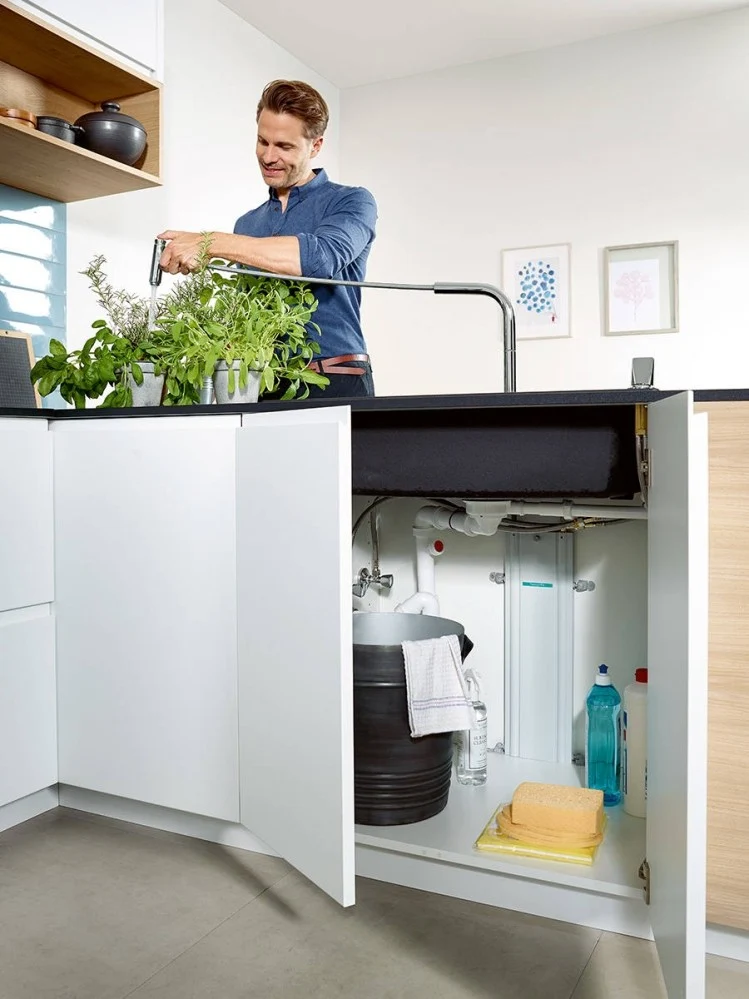 Hansgrohe Talis 270 Baterie chiuveta bucatarie cu dus extractibil, negru mat