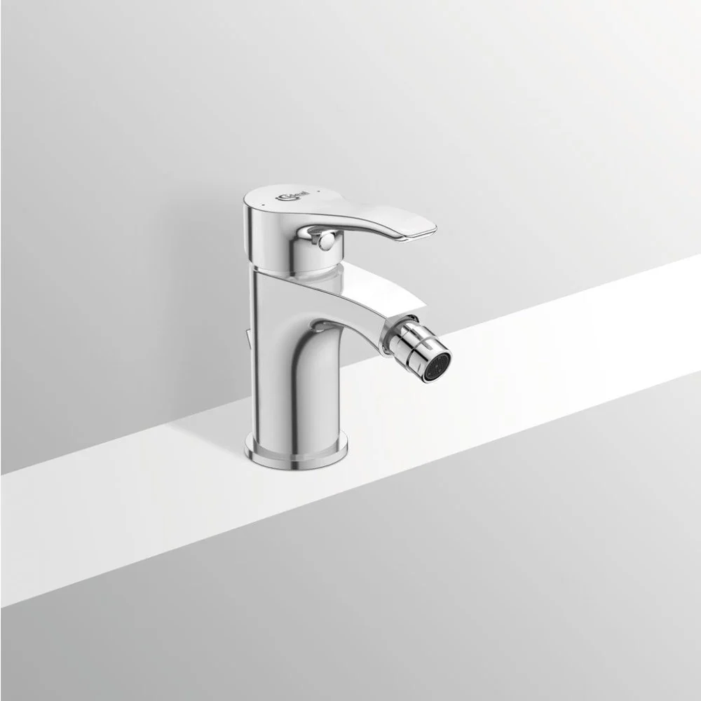 Ideal Standard Alpha Baterie bideu monocomanda, ventil pop-up metalic