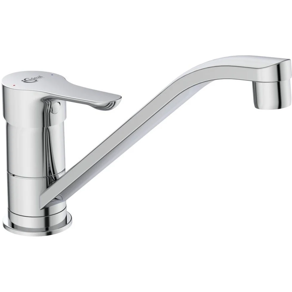 Ideal Standard Alpha Baterie chiuveta bucatarie monocomanda, racorduri 2xG3/8'
