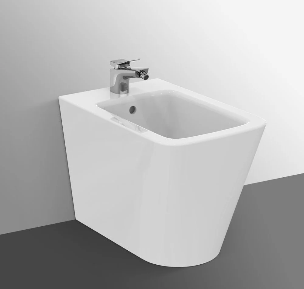 Ideal Standard Blend Cube Bideu pe pardoseala, 36x56 cm, alb mat