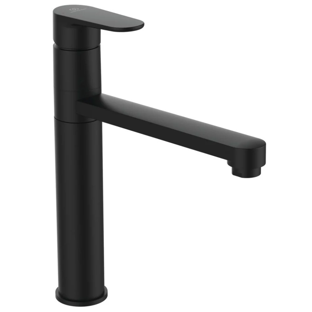 Ideal Standard Cerafine O Baterie chiuveta bucatarie monocomanda, negru mat (silk black)