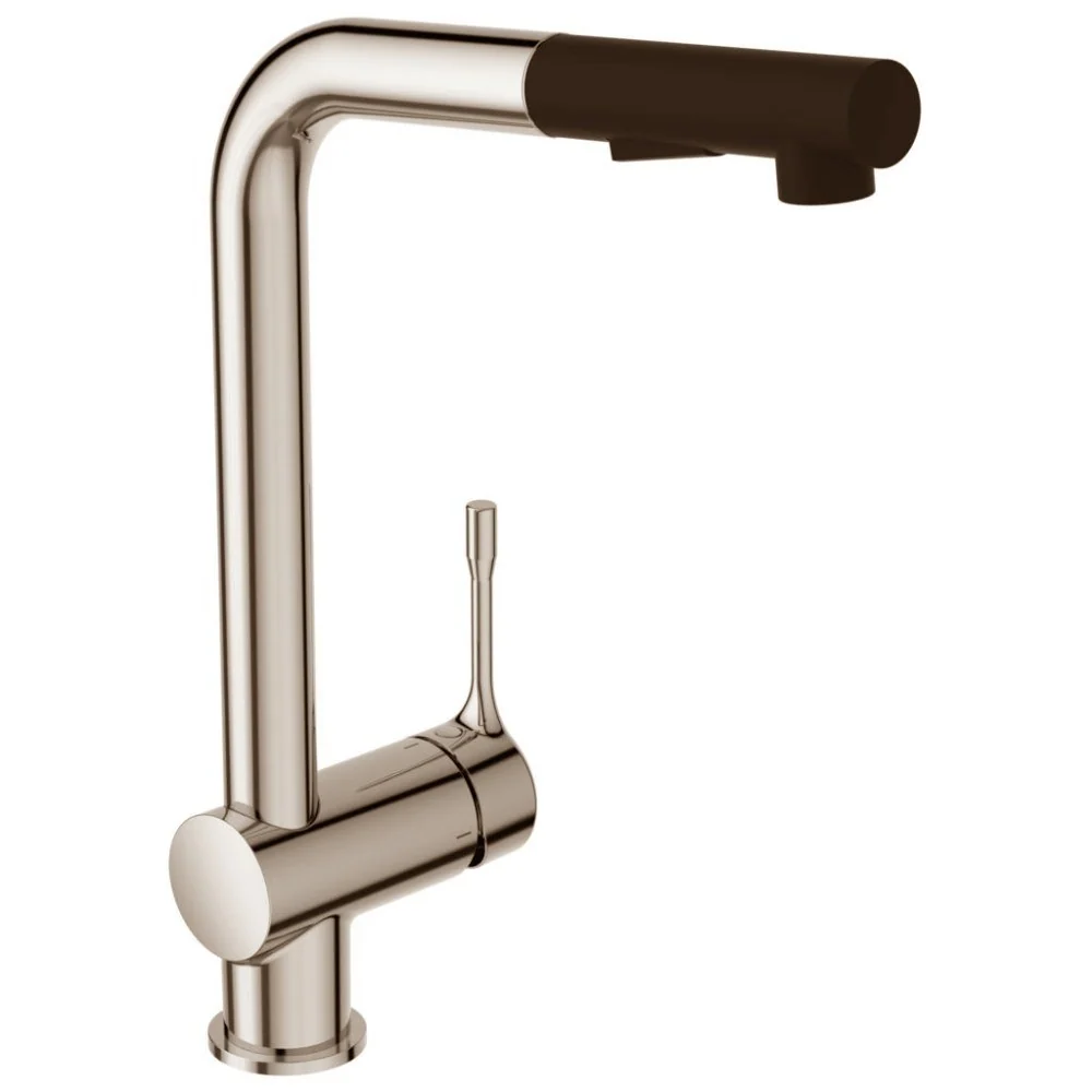Ideal Standard Ceralook Blue Start Baterie chiuveta bucatarie inalta cu dus extractibil, 2 jeturi, argintiu (silver storm...