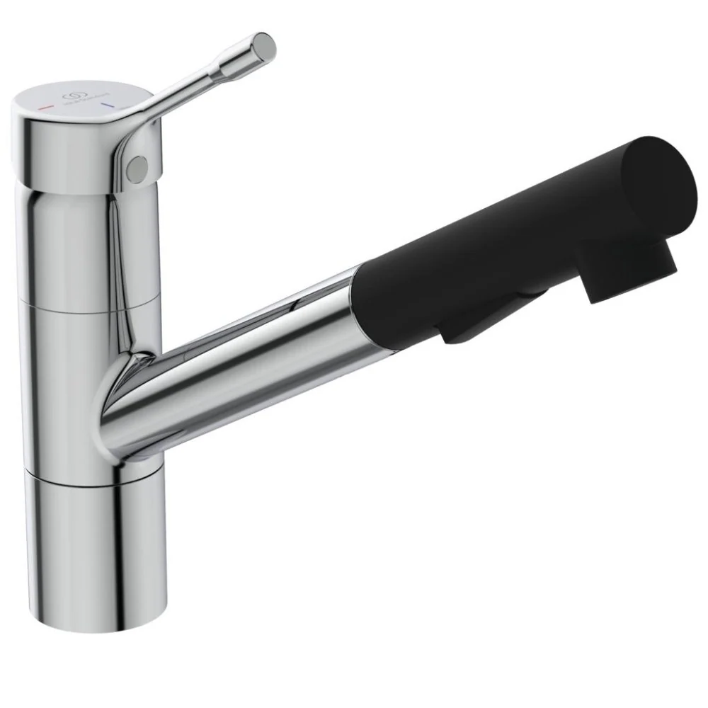Ideal Standard Ceralook Blue Start Baterie chiuveta bucatarie cu dus extractibil, crom