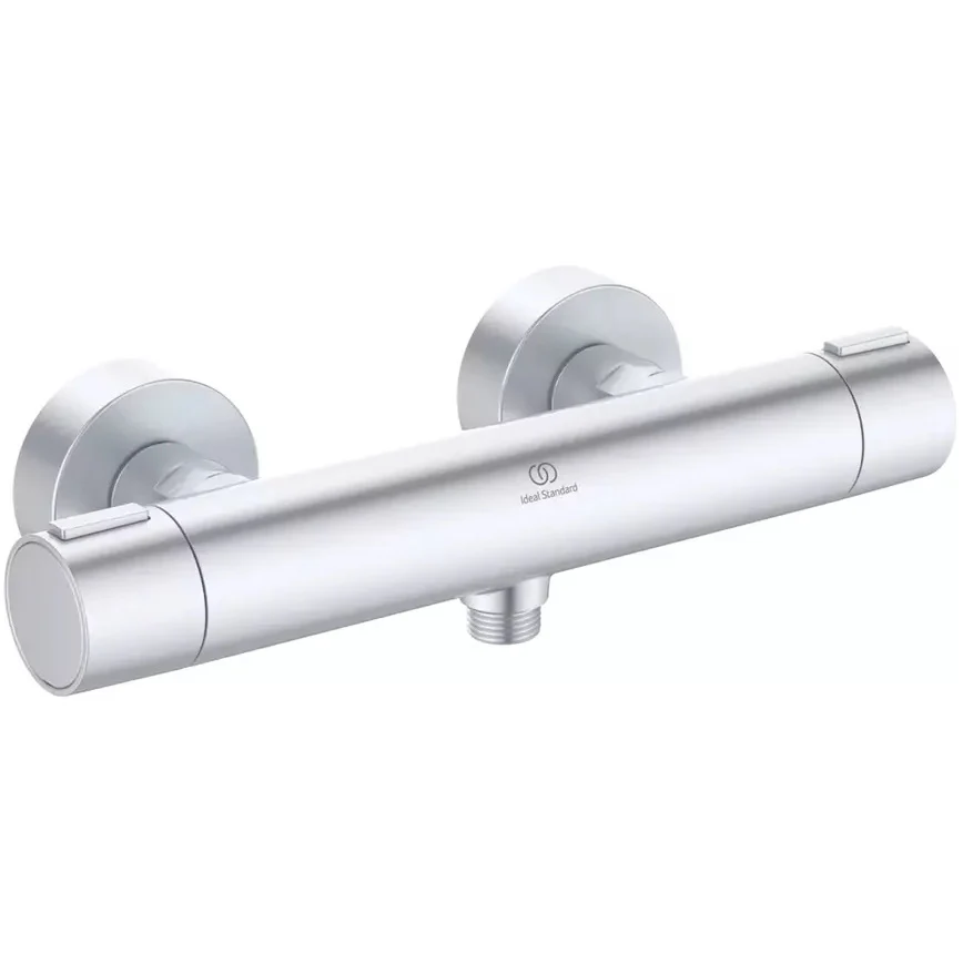 Ideal Standard CeraTherm Alu+ Baterie dus cu termostat, argintiu mat (silver)