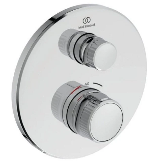 Ideal Standard CeraTherm Navigo Baterie dus cu termostat si 1 iesire Ø16 cm, crom