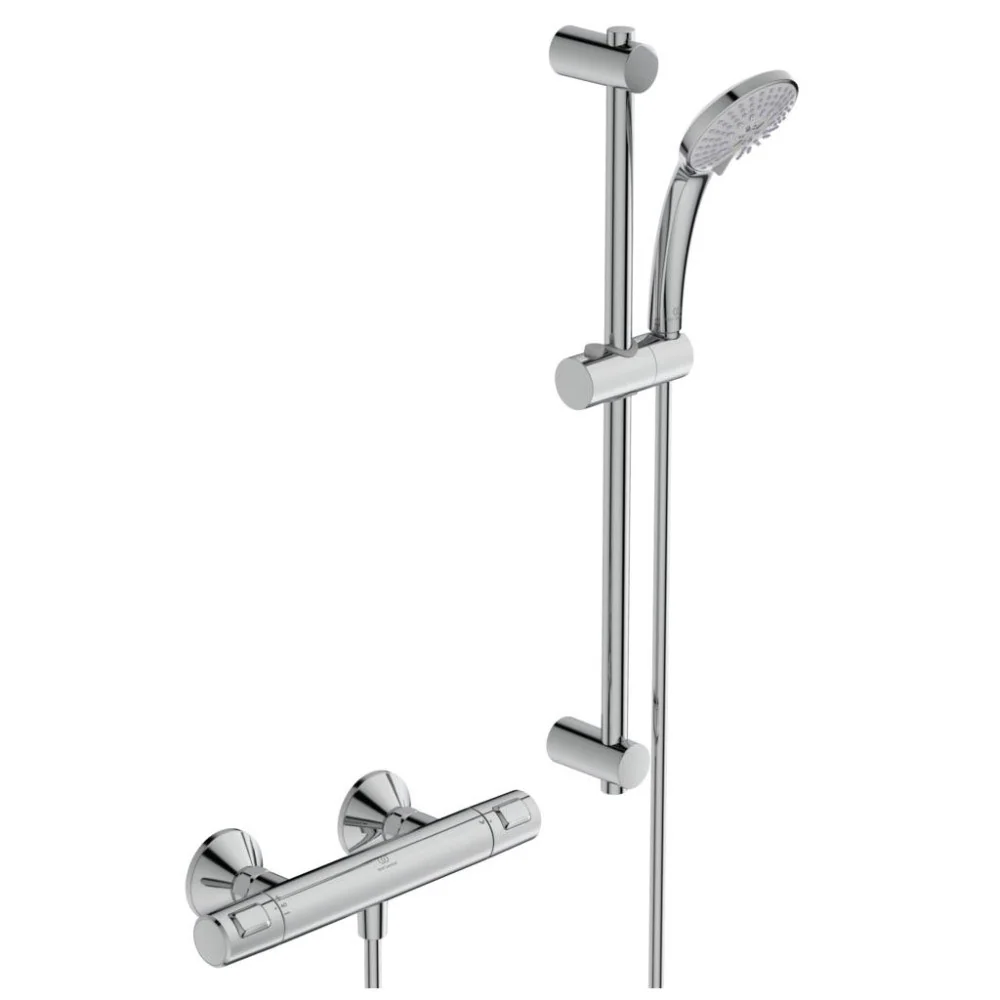 Ideal Standard CeraTherm T25 Baterie dus cu termostat si set de dus cu bara H60 cm