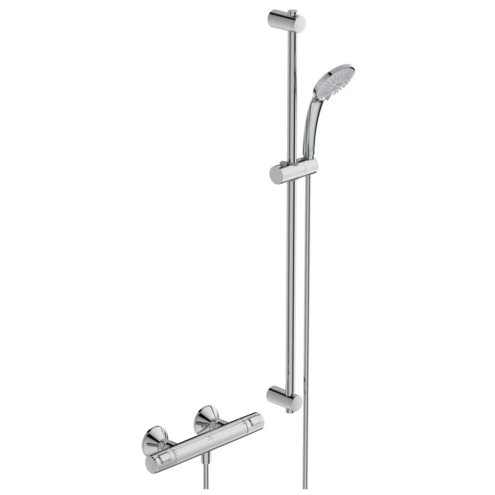 Ideal Standard CeraTherm T25 Baterie dus cu termostat si set dus cu bara H90 cm